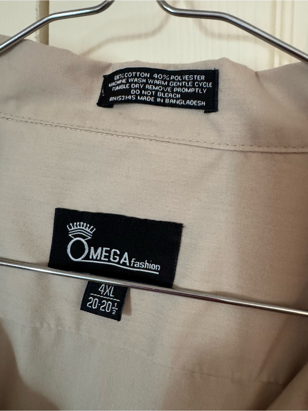 Lot Of Size 4X Men’s Guayabera Shirts Mint Green Tan White Zipper Button Pockets - Picture 8 of 11